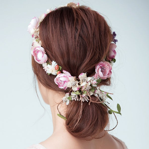 Handmade Fabric Flower Headband