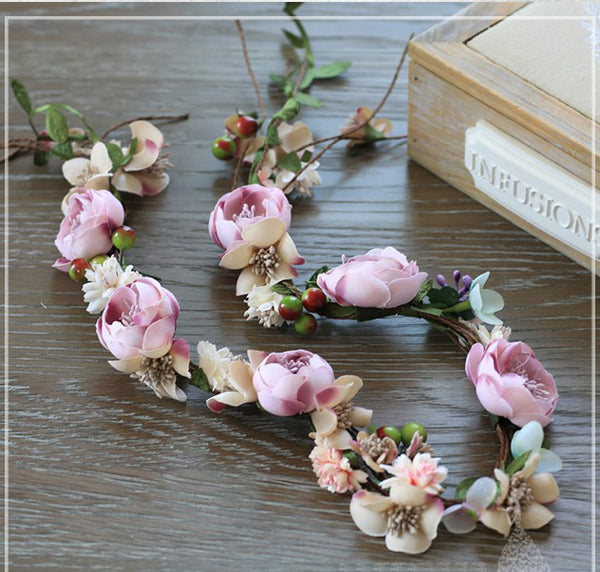 Handmade Fabric Flower Headband