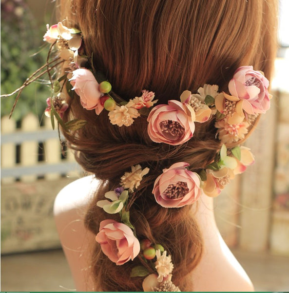 Handmade Fabric Flower Headband