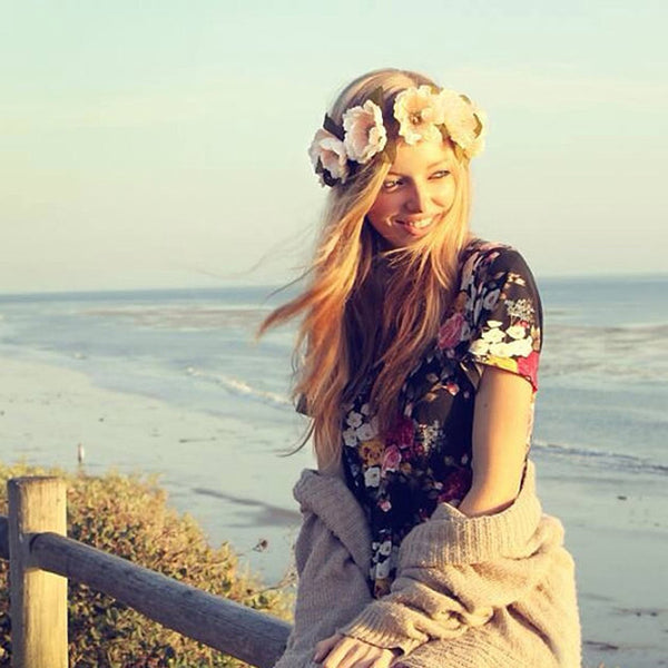 Big Flower Crown Headband