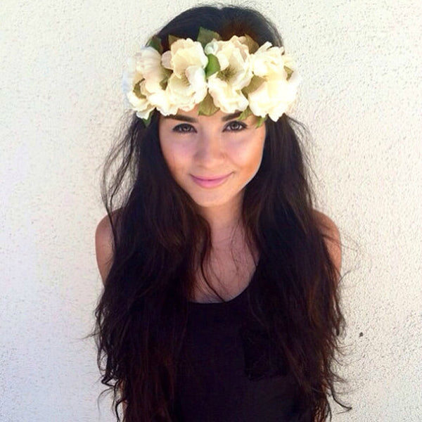Big Flower Crown Headband