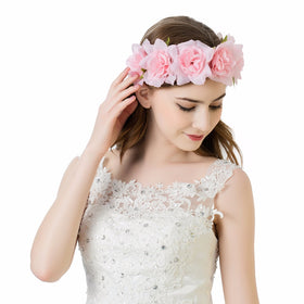 Handmade Rose Flower Headband