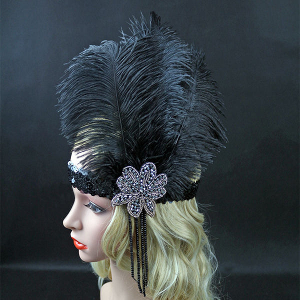 Stylish Beaded Sequin Hair Band