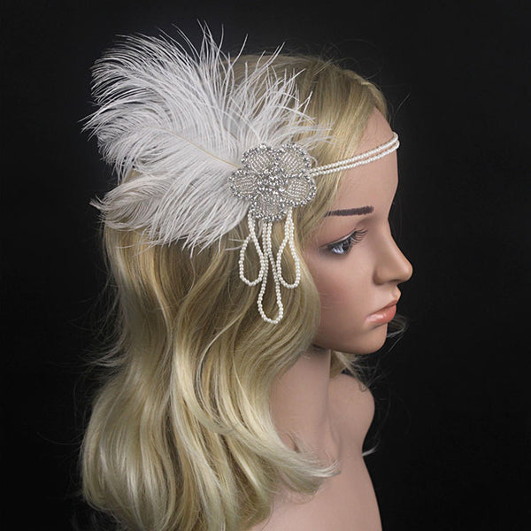 Stylish Beaded Sequin Hair Band