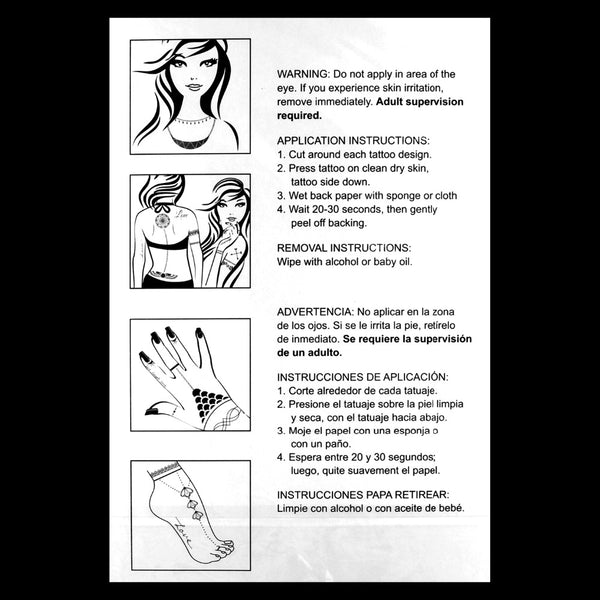 Non Permanent Gold Flash Tattoo