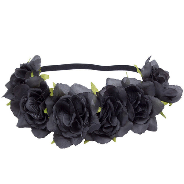 Handmade Rose Flower Headband