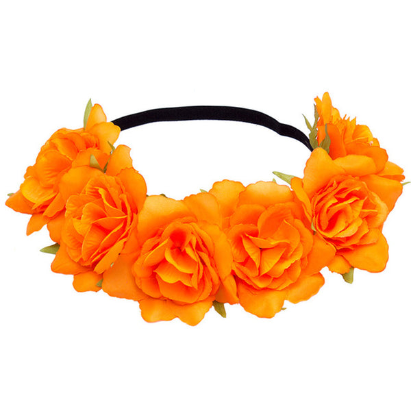 Handmade Rose Flower Headband