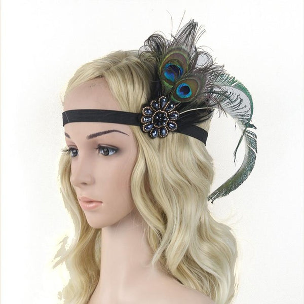 Stylish Beaded Sequin Hair Band