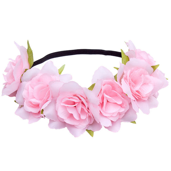 Handmade Rose Flower Headband