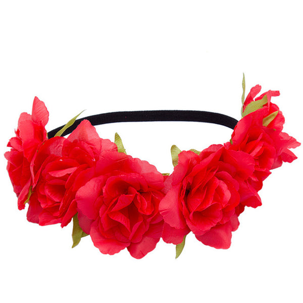 Handmade Rose Flower Headband